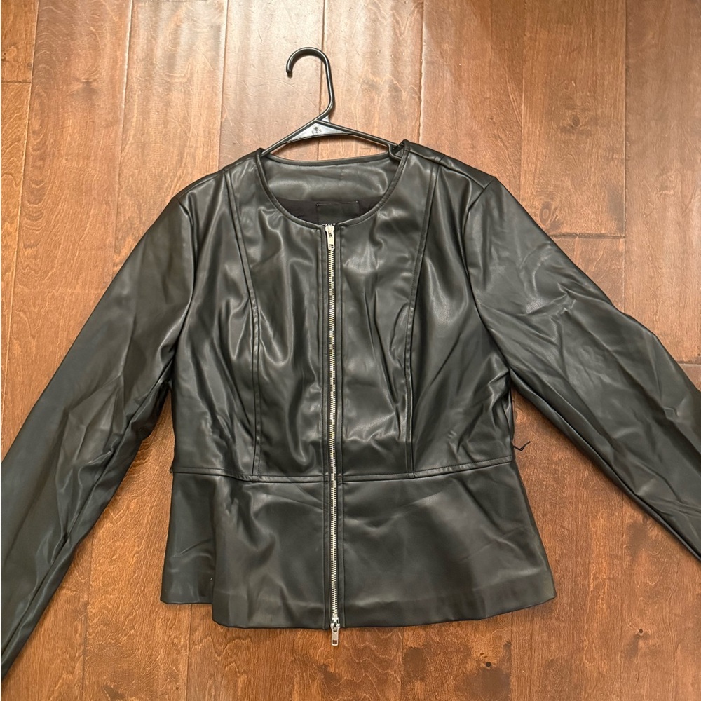 Fashion Nova Sleek Black Leather Jacket